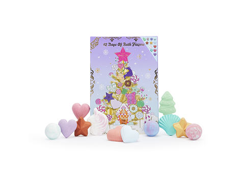 Bomba do koupele I Heart Revolution 12 Days Of Bath Fizzers Bath Fizzer Set 1 ks Kazeta