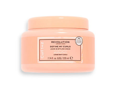 Krém na vlasy Revolution Haircare London Curl 1+2 Define My Curls Leave In Styling Cream 220 ml