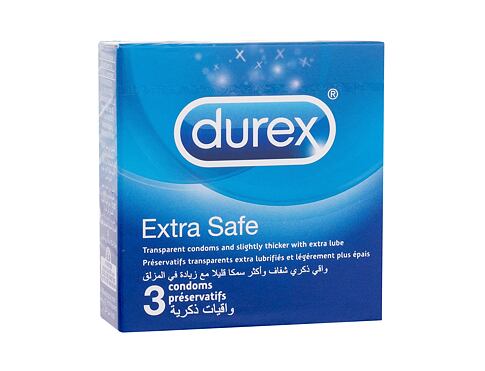 Kondomy Durex Extra Safe 3 ks poškozená krabička