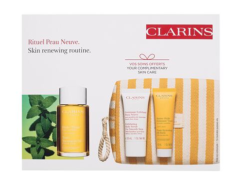 Tělový olej Clarins Skin Renewing Routine 100 ml poškozená krabička Kazeta