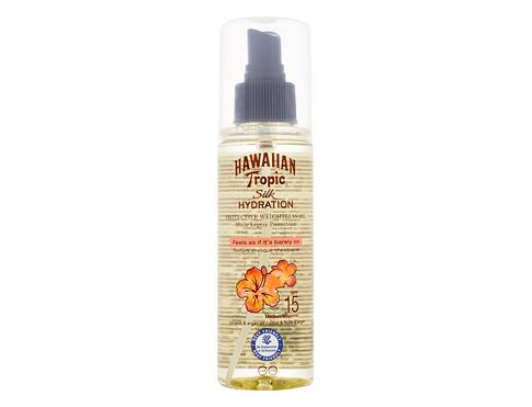 Opalovací přípravek na tělo Hawaiian Tropic Silk Hydration Weightless Oil SPF15 150 ml poškozený flakon