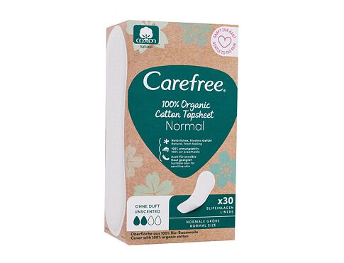 Slipová vložka Carefree Organic Cotton Normal 30 ks poškozená krabička