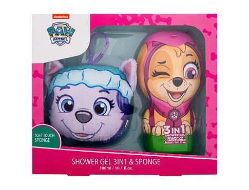 Sprchový gel Nickelodeon Paw Patrol Skye 3in1 Shower Gel, Shampoo & Conditioner 300 ml poškozená krabička Kazeta