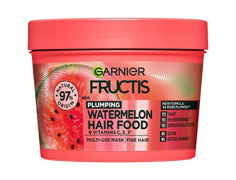 Maska na vlasy Garnier Fructis Hair Food Watermelon Plumping Mask 400 ml