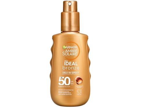 Opalovací přípravek na tělo Garnier Ambre Solaire Ideal Bronze Milk-In-Spray SPF50 150 ml
