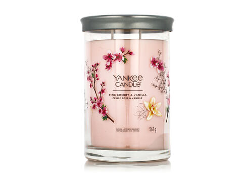 Vonná svíčka Yankee Candle Signature Pink Cherry & Vanilla Tumbler 567 g