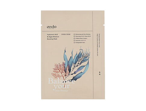 Pleťová maska Ondo Beauty 36.5 CHOK-CHOK Hyaluronic Acid & Algae Moisture Boosting Mask 25 g