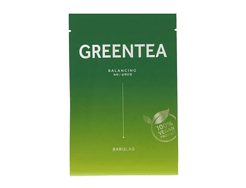 Pleťová maska Barulab Green Tea Balancing Face Mask 23 g