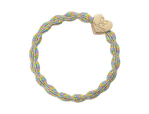 Gumička na vlasy By Eloise London Metallic Gold Heart Candy 1 ks Candy