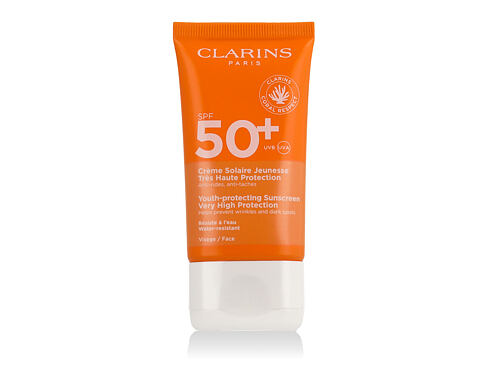 Opalovací přípravek na obličej Clarins Sun Care Youth-Protecting Face Sunscreen SPF50+ 50 ml