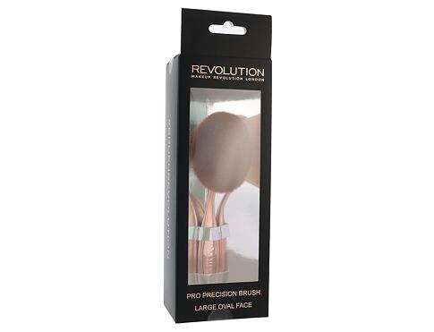 Štětec Makeup Revolution London Brushes Pro Precision Brush Large Oval Face 1 ks poškozená krabička