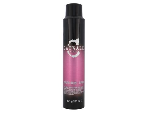 Pro tepelnou úpravu vlasů Tigi Catwalk Haute Iron Spray 200 ml poškozený flakon