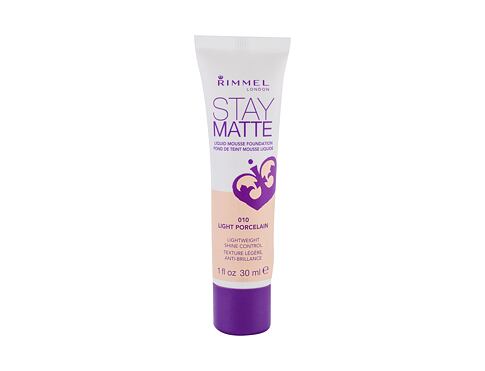 Make-up Rimmel London Stay Matte Liquid Mousse Foundation 30 ml 010 Light Porcelain