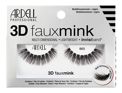 Umělé řasy Ardell 3D Faux Mink 860 1 ks Black