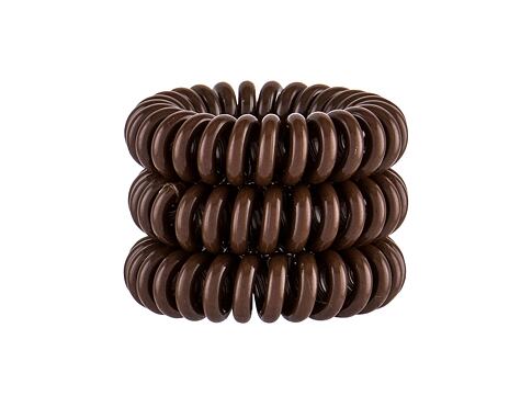 Gumička na vlasy Invisibobble Power Hair Ring 3 ks Pretzel Brown