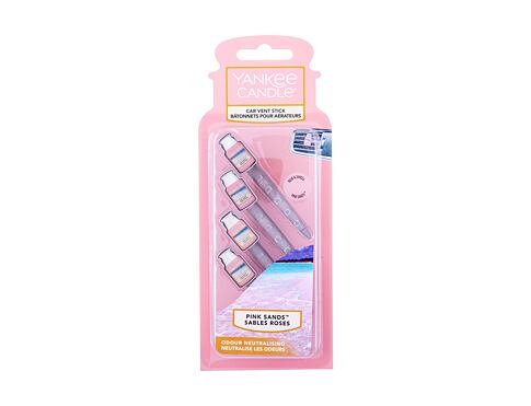Vůně do auta Yankee Candle Pink Sands Vent Stick 4 ks