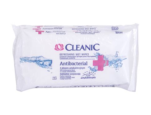 Antibakteriální přípravek Cleanic Antibacterial Refreshing 15 ks Kazeta