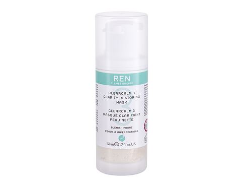 Pleťová maska REN Clean Skincare Clearcalm 3 Clarity Restoring 50 ml Tester
