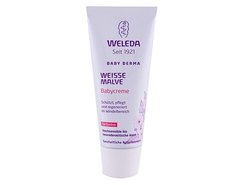 Tělový krém Weleda Baby Derma White Mallow Baby Cream 50 ml poškozená krabička
