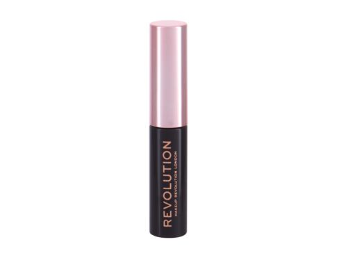 Gel a pomáda na obočí Makeup Revolution London Brow Gel 6 ml Dark Brown poškozená krabička