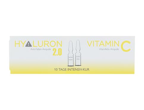 Pleťové sérum ALCINA Hyaluron 2.0 + Vitamin C Ampulle 5 ml poškozená krabička Kazeta