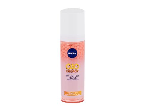 Pleťové sérum Nivea Q10 Energy Anti-Fatigue Pearls 30 ml poškozená krabička