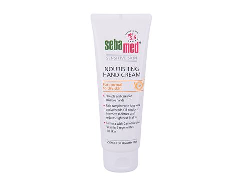 Krém na ruce SebaMed Sensitive Skin Nourishing 75 ml poškozená krabička