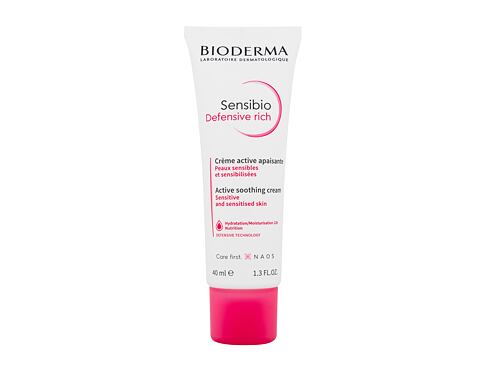 Denní pleťový krém BIODERMA Sensibio Defensive Rich Active Soothing Cream 40 ml