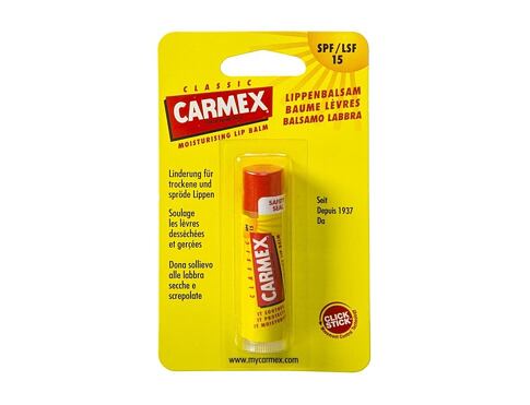 Balzám na rty Carmex Classic SPF15 4,25 g poškozený obal