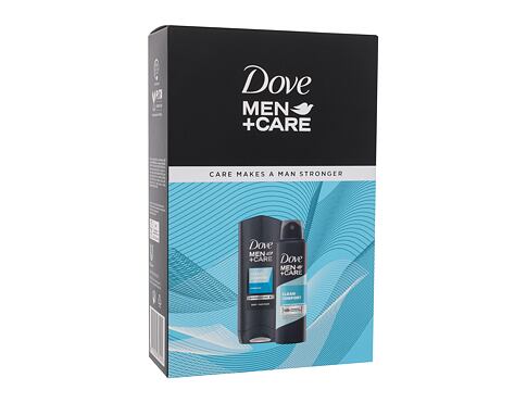 Sprchový gel Dove Men + Care Clean Comfort Duo Gift Set 250 ml poškozená krabička Kazeta