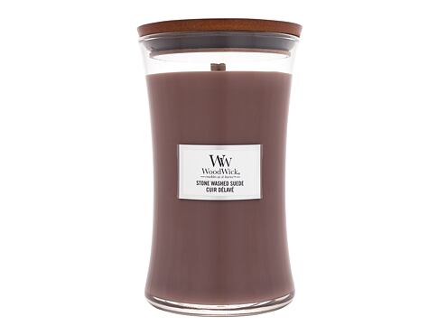 Vonná svíčka WoodWick Stone Washed Suede 610 g
