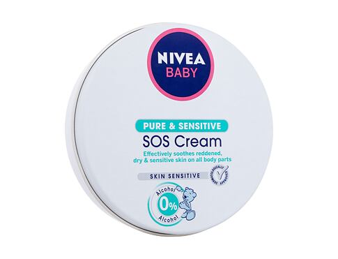 Denní pleťový krém Nivea Baby SOS Cream Pure & Sensitive 150 ml poškozený obal