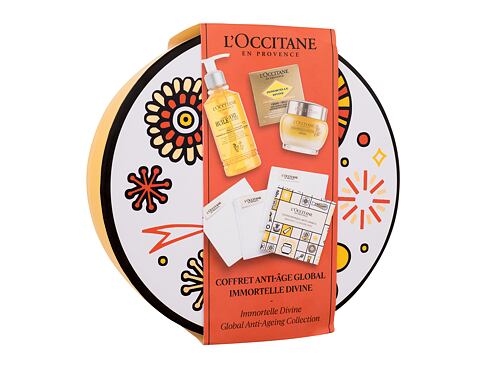 Denní pleťový krém L'Occitane Immortelle Divine Global Anti-Ageing Collection 50 ml poškozená krabička Kazeta