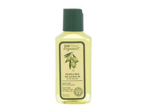 Olej na vlasy Farouk Systems CHI Olive Organics™ Olive & Silk Hair And Body Oil 59 ml poškozený flakon