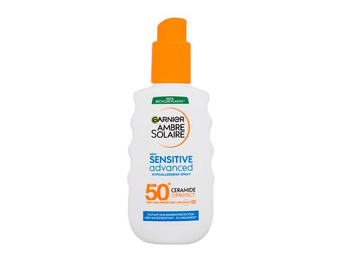 Opalovací přípravek na tělo Garnier Ambre Solaire Sensitive Advanced Hypoallergenic Spray SPF50+ 150 ml