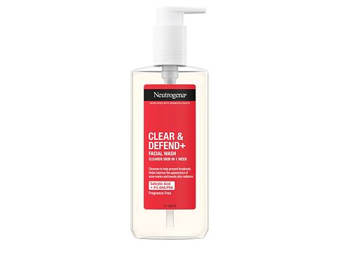 Čisticí gel Neutrogena Clear & Defend+ Facial Wash 200 ml