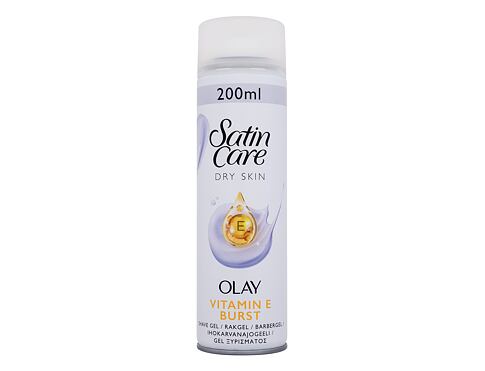 Gel na holení Gillette Satin Care Olay Vitamin E Burst Shave Gel 200 ml poškozený flakon