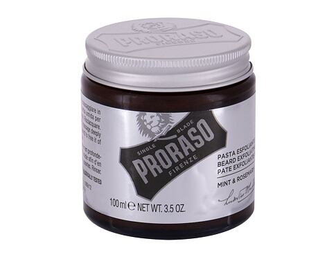 Peeling PRORASO Mint & Rosemary Beard Exfoliating Paste 100 ml poškozený obal