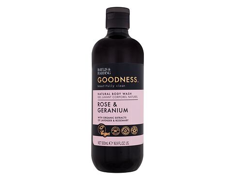 Sprchový gel Baylis & Harding Goodness Rose & Geranium Natural Body Wash 500 ml
