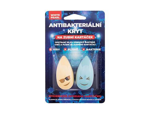 Držák na kartáček White Pearl Antibacterial Toothbrush Cover 2 ks