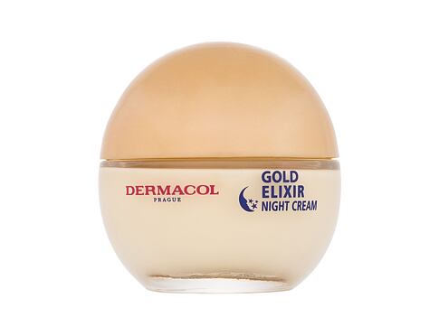 Noční pleťový krém Dermacol Gold Elixir 50 ml poškozená krabička