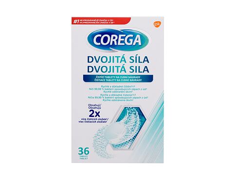 Čisticí tablety a roztoky Corega Tabs Double Strength 36 ks