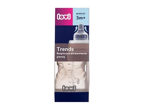 Kojenecká lahev LOVI Trends Bottle 3m+ Beige 250 ml