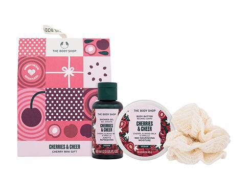 Sprchový gel The Body Shop Cherries & Cheer Mini Gift 60 ml Kazeta
