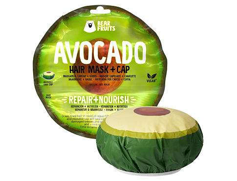Maska na vlasy Bear Fruits Avocado Hair Mask + Cap 20 ml