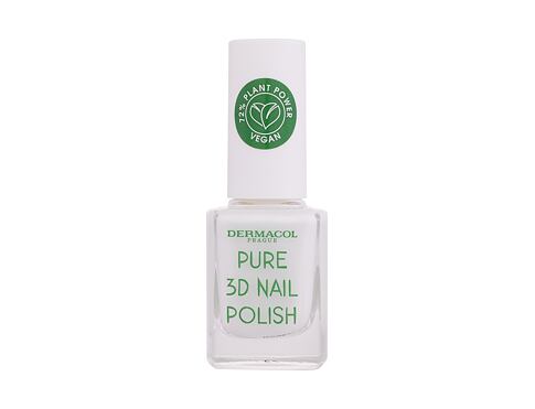 Lak na nehty Dermacol Pure 3D 11 ml 02 Absolute White