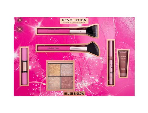 Rozjasňovač Makeup Revolution London Blush & Glow Gift Set 9,6 g poškozená krabička Kazeta