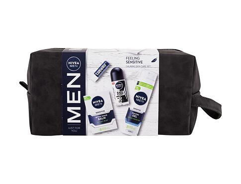 Balzám po holení Nivea Men Feeling Sensitive 100 ml poškozený obal Kazeta