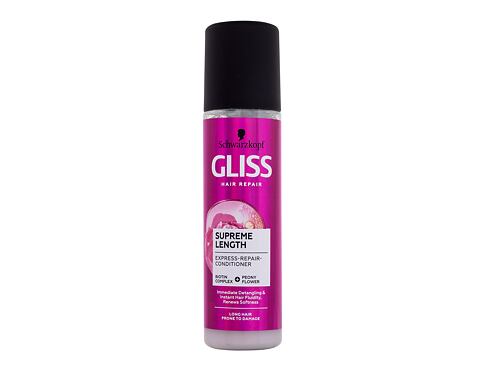 Bezoplachová péče Schwarzkopf Gliss Supreme Length Express Repair Conditioner 200 ml poškozený flakon