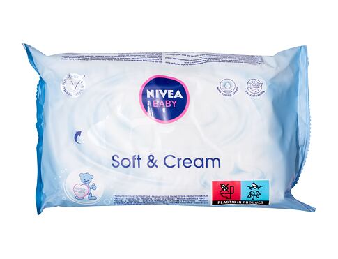 Čisticí ubrousky Nivea Baby Soft & Cream 63 ks